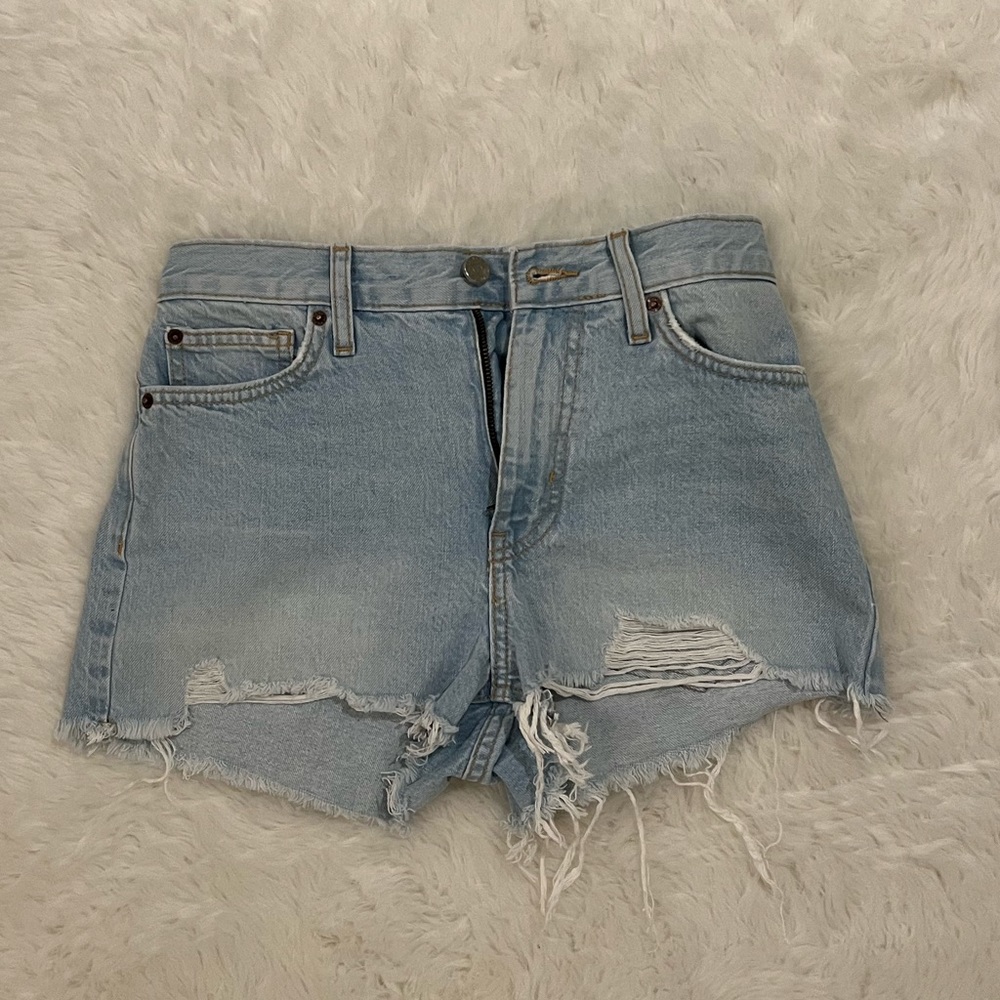 High rise Jean shorts